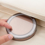 All-IN-ONE Stylish Mini Compact Mirror and phone charger with LED light