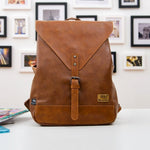 Fashionable leather style business 15.6" laptop backpack